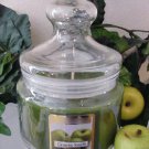 Granny Smith Apple Scented Apothecary Glass Jar Wax Candle 16 Oz.