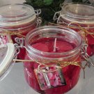 Plumeria Scented Glass Gel Floral Preserve Jar Candle 16 Oz.