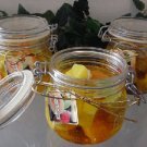 Melon Delight Scented Glass Gel Preserve Jar Candle 16 Oz.
