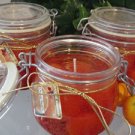 Orange Vanilla Scented Glass Gel Citrus Preserve Jar Candle 16 Oz.