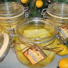 Lemon Meringue Scented Glass Gel Bakery Preserve Jar Candle 16 Oz.