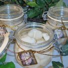 White Rose Scented Glass Gel Floral Preserve Jar Candle 16 Oz.