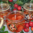 Peach Nectar Scented Glass Gel Preserve Jar Candle 16 Oz.