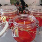 Papaya Scented Glass Gel Preserve Jar Candle 16 Oz.