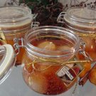 Spiced Pear Scented Glass Gel Bakery Preserve Jar Candle 16 Oz.