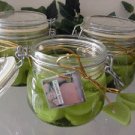 Cucumber Melon Scented Glass Gel Preserve Jar Candle 16 Oz.