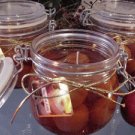 Cinnamon Apple Scented Glass Gel Bakery Preserve Jar Candle 16 Oz.