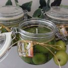 Granny Smith Apple Scented Glass Gel Preserve Jar Candle 16 Oz.