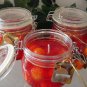 Tangerine Scented Glass Gel Citrus Preserve Jar Candle 16 Oz.