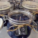 Blueberry Scented Glass Gel Preserve Jar Candle 16 Oz.