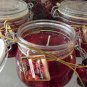 Cranberry Scented Glass Gel Preserve Jar Candle 16 Oz.