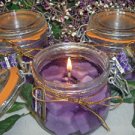 Sweet Pea Scented Glass Gel Floral Preserve Jar Candle 16 Oz.