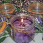 Sweet Pea Scented Glass Gel Floral Preserve Jar Candle 16 Oz.