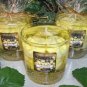 Magnolia Scented Glass Gel Floral Preserve Jar Candle 16 Oz.