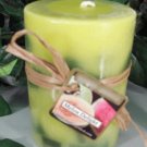 Melon Delight Scented Round Pillar Candle 13 Oz.