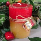 Strawberry Cheesecake Bakery Scented Round Pillar Candle 23 Oz.