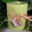 Honeydew Melon Scented Round Pillar Candle 13 Oz.