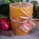 Baked Apple Pie Bakery Scented Round Pillar Candle 23 Oz.