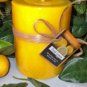 Fresh Lemon fruit Scented Round Pillar Candle 23 Oz.