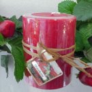 Strawberry Berry Scented Round Pillar Candle 23 Oz.
