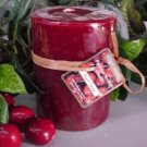 Black Cherry Scented Round Pillar Candle 13 Oz.
