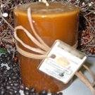 Amaretto Coffee Scented Round Pillar Candle 16 Oz.