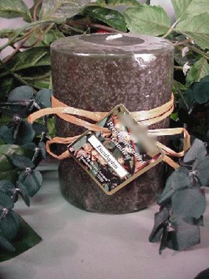 Eucalyptus Herbal Scented Round Pillar Candle 16 Oz.