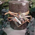 Eucalyptus Herbal Scented Round Pillar Candle 23 Oz.