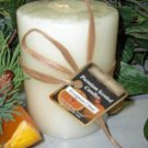Evergreen Citrus Holiday Scented Round Pillar Candle 23 Oz.