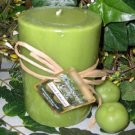 Green Tomatoes Scented Round Pillar Candle 16 Oz.