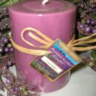 Lavender Herbal Scented Round Pillar Candle 23 Oz.