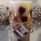 Cappuccino Coffee Scented Round Pillar Candle 23 Oz.