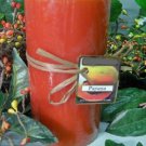 Papaya Scented Round Pillar Candle 13 Oz.