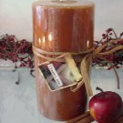 Cinnamon Apple Holiday Scented Round Pillar Candle 23 Oz.