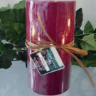 Cranberry Scented Round Pillar Candle 13 Oz.