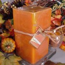 Pumpkin Pie Bakery Scented Square Pillar Candle 26 Oz.