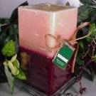 Mulberry/Vanilla Specialty Scented Square Pillar Candle 26 Oz.