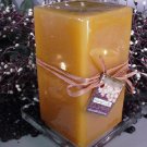Hazelnut Coffee Scented Square Pillar Candle 26 Oz.