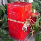 Fresh Floral Scented Square Pillar Candle 26 Oz.