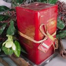 Cinnamon Cider Bakery Scented Square Pillar Candle 26 Oz.