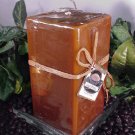 Cafe Mocha Coffee Scented Square Pillar Candle 26 Oz.
