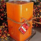 Mango Fruity Scented Square Pillar Candle 26 Oz.