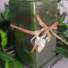 Lime Citrus Scented Square Pillar Candle 26 Oz.