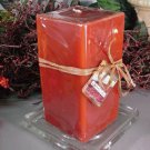 Carrot Cake Bakery Scented Square Pillar Candle 26 Oz.