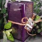 Muscadine Fruity Scented Square Pillar Candle 26 Oz.