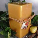 Spiced Pear Bakery Scented Square Pillar Candle 26 Oz.