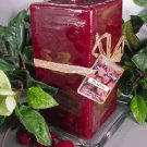 Black Cherry Berry Scented Square Pillar Candle 26 Oz.