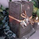Eucalyptus Herbal Scented Square Pillar Candle 26 Oz.