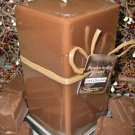Dark Chocolate Scented Square Pillar Candle 26 Oz.