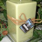 Evergreen Vanilla Bakery Scented Square Pillar Candle 26 Oz.